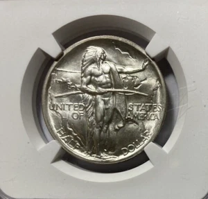 1938-S Oregon Trail Commemorative Half Dollar Bright White NGC MS66 - Picture 1 of 4