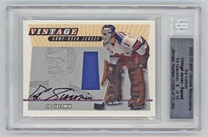 2002-03 ITG Ultimate Silver Autograph Jersey Ed Giacomin #/10 Rangers Vintage - Picture 1 of 1