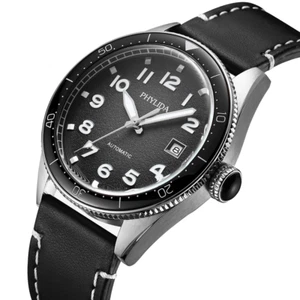 Orologio di lusso da uomo AUTAVIA nero con movimento premium Japan Miyota, 50 m/165 piedi  - Foto 1 di 8