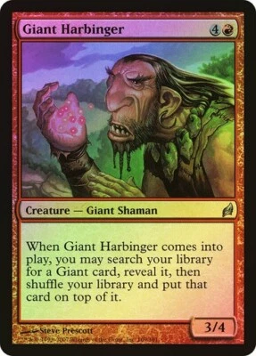 Lorwyn  MTG  FOIL  Giant Harbinger   Magic - Image 1 of 2
