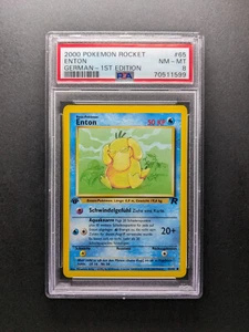 2000 Pokemon ENTON - 1. Edition - 65/82 - Team Rocket DE - PSA 8 - Bild 1 von 2
