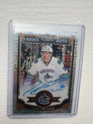 2015-16 O-Pee-Chee Platinum Traxx /125 Jared McCann #179 Rookie Auto RC - Image 1 of 2