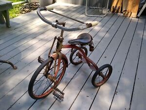 Vintage Percy Crosby SKIPPY Tricycle Velocipede 1930s Square Tube Rare Antique