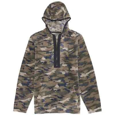 Novo Pulôver Solaris Verde Lã Camuflado Meio Zíper Moletom Masculino Tamanho Grande - Imagem 1 de 4