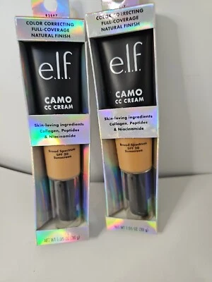 E.L.F Camo CC Cream  Color Correcting Full-Coverage Natural Finish T 400 W (2pk) - Image 1 of 4