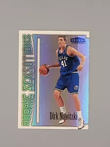 1999-00 Fleer Tradition Rookie Sensations Dallas Mavericks Dirk Nowitzki RC - Picture 1 of 3