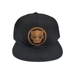 BLACK PANTHER WAKANDA FOREVER BLACK BASEBALL CAP / HAT - NEW WITH TAGS - Picture 1 of 5