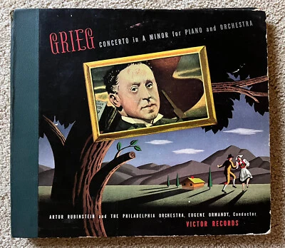 GRIEG Artur Rubinstein - Concerto in A Minor 3LP 1942 RCA DM900 * VG - Image 1 of 4
