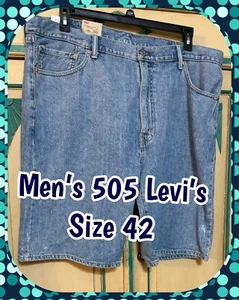 Neu mit Etikett Levi’s 505 Jeansshorts für Herren Größe 42 kostenloser Versand - Bild 1 von 10