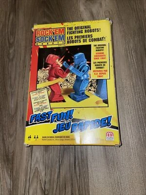 Rock Em Sock Em Robots Mattel 2022 Travel Version Action Figure Boxing Play Set - Image 1 of 4