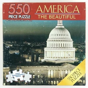550 Piece Puzzle US Capital Building America The Beautiful Patriotic USA 18 x 24 - Picture 1 of 3