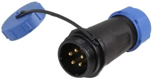 PRO ELEC - Circular Threaded Connector Inline Plug, 5-Pole, 7-12mm, IP68 - Picture 1 of 1