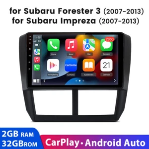 For Subaru Forester Impreza 2007-2012 CarPlay Android 13 Car Stereo Radio GPS BT - Picture 1 of 10