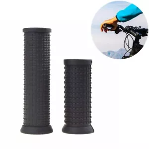 Universal 2Pcs Black Rubber Bicycle Bike Cycle Shift Twisted Bar Handlebar Grips - Picture 1 of 8