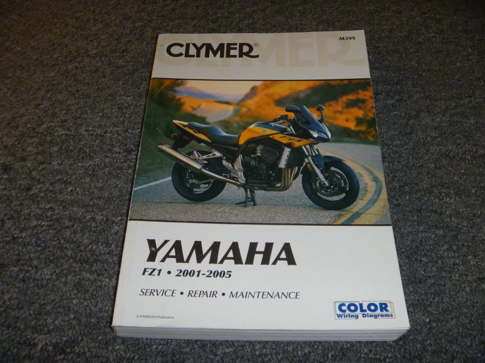 2001 2002 2003 Clymer Yamaha FZ1 Fazer Motorcycle Service Repair Manual M399 - Image 1 of 1