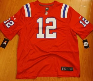 Herren Nike Tom Brady New England Patriots Rot Alternate NFL Spiel Trikot Gr.XXL  - Bild 1 von 22