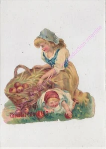 Chromo Scrapbooking Chocolat Choquart Basket Of Apples - Picture 1 of 2