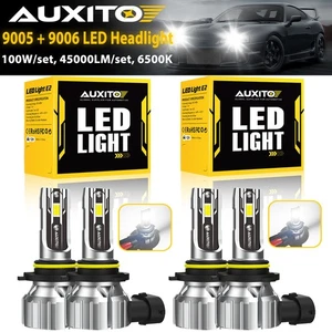 4X 9005 9006 Kit de conversión de bombillas LED haz alto bajo brillante 6500K blanco - Imagen 1 de 14
