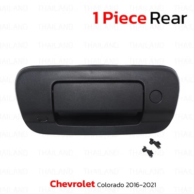 Black Rear Tailgate Handle Fits Chevrolet Colorado Z71 Pick Up Truck 2016 - '21 - Image 1 of 4
