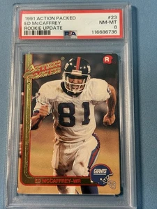 1991 Action Packed Rookie Update Ed McCaffrey #23 PSA 8 - Bild 1 von 2