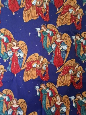 Alexander Henry/Nicole de Leon DIVINE (Sad) ANGELS Cotton Fabric 2 Yards - Image 1 of 4