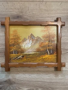 Signed Gare Barks Landscape Oil on Canvas with color scheme note by Gare - Picture 1 of 5