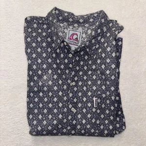 VTG Quiksilver Shirt Mens XL Y2K Geometric Surfer Beach Hawaiian Skater - Picture 1 of 9
