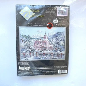 Janlynn Platinum Rocky Mountain Christmas Marty Bell Cross Stitch Kit 61-156 New - Picture 1 of 4
