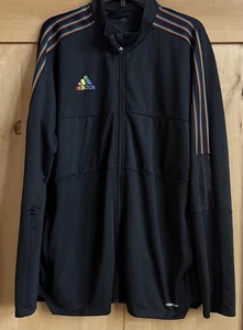 ADIDAS Tiro Pride Track Jacket Mens Black Primegreen Full Zip Performance Sz XL - Picture 1 of 6