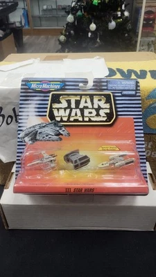 NIB III STAR WARS MICRO MACHINES X-WING Y-WING STARFIGHTER DARTH VADER FIGHTER - Image 1 of 4