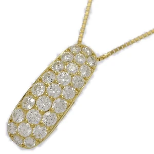 1.00ct Diamond Necklace Pendant / 18K Yellow Gold / 750-3.5g - Picture 1 of 10