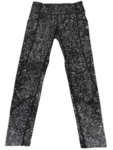 Lululemon Tight Stuff Tight II Luminesce Splatter weiß schwarz Größe Damen 6 - Bild 1 von 13