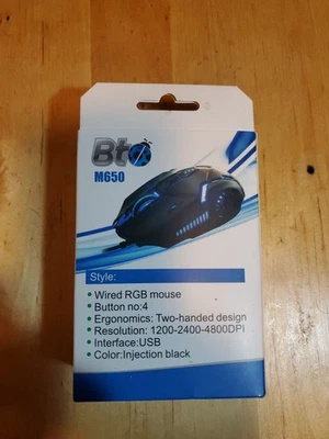 BT M650 RGB Gaming Mouse - Image 1 of 4