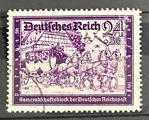 1941 German stamp used Mi:DR778 German Empire Post 24+36 rpf /626a - Picture 1 of 1
