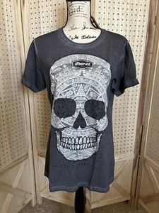 Camiseta Pier 27 Cancún Riviera Maya Calavera Gráfico Brillante Med Nueva con Etiquetas - Imagen 1 de 4