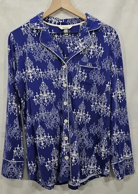 Soma Cool Nights Lámparas Pijama Top Manga Larga Mujer M Azul Modal Algodón Foto 1 de 4