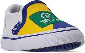 Polo Ralph Lauren Baby Boy's Toddler Preschool Size Landyn Slip On Canvas Shoes - Picture 1 of 12