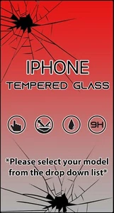 2 Pack Tempered Glass Screen Protector for iPhone All Models Ultimate Protection - Photo 1 sur 3