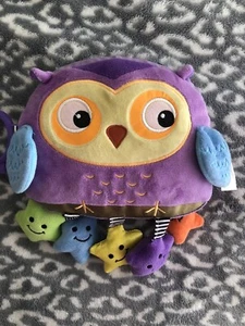 OWL  Cloth Kidsbooks Twinkle Twinkle Little Star Plush  Rattle Baby Book GUC - Picture 1 of 6