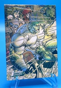 1995 Image Universe Topps Chromium Refractor The Savage Dragon - Under Fire #4 - Imagen 1 de 2