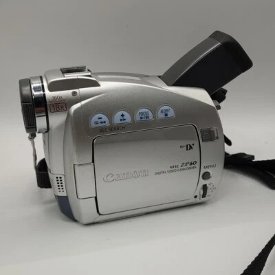 Canon ZR60 MiniDV Digital Video Camcorder Only For Parts Or Repair READ - Image 1 of 4