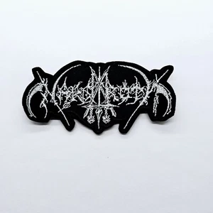 Nargaroth White Logo SHAPED EMBROIDERED PATCH - Picture 1 of 2