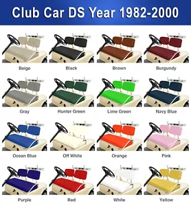 Club Car PRE 1982-2000 DS Golf Cart Vinyl Replacement Seat Cover Set, STAPLE ON - Picture 1 of 72