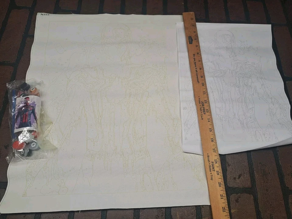 Conjunto de pintura em lona Spiderman - Imagem 1 de 1