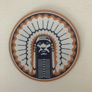 Fighting Illini Chief Illiniwek University of Illinois Magnet 3" x 3" - orange - Bild 1 von 3