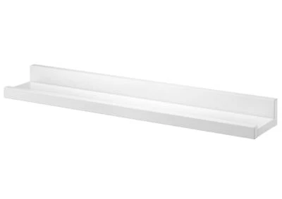 Wandregal weiß Massivholz Kiefer Fotoleiste für Bilder Bücher und Deko 90.82-13W - Bild 1 von 3