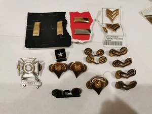 Lote de 18 prendedores insignia rifle francotirador rango teniente E2 E4 E5 US Army Enlist - Imagen 1 de 5