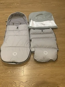 Bugaboo High Performance Footmuff Cosytoes ARTIC GREY Grey 2 Detachable Covers - Picture 1 of 10