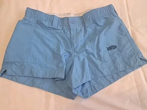 Aftco Fishing Outdoor Nylon Women’s Size 2 Blue Shorts Excellent! - Picture 1 of 6