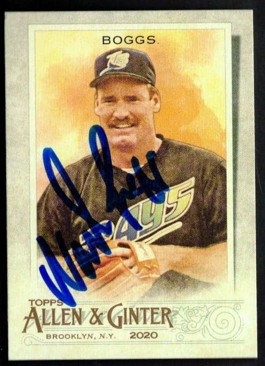 2020 Allen & Ginter Wade Boggs Card # 126 Autograph Rays/Red Sox/Yankees HOF! - Image 1 of 1